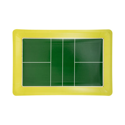 Pickleball Court Shaped Paper Plate
