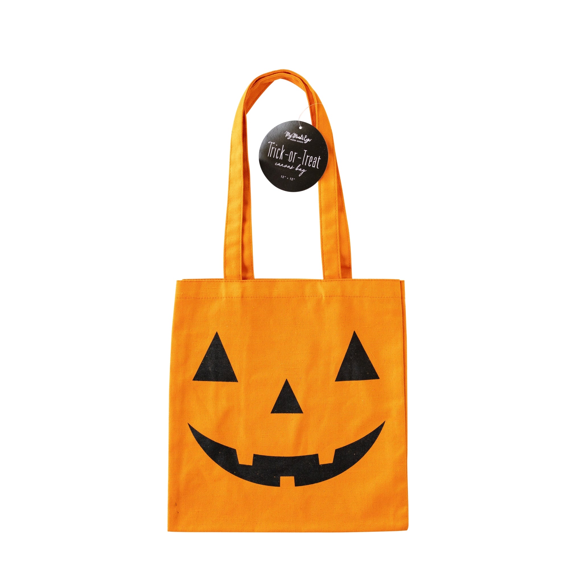 Jack-o-Lantern Canvas Trick or Treat Bag.