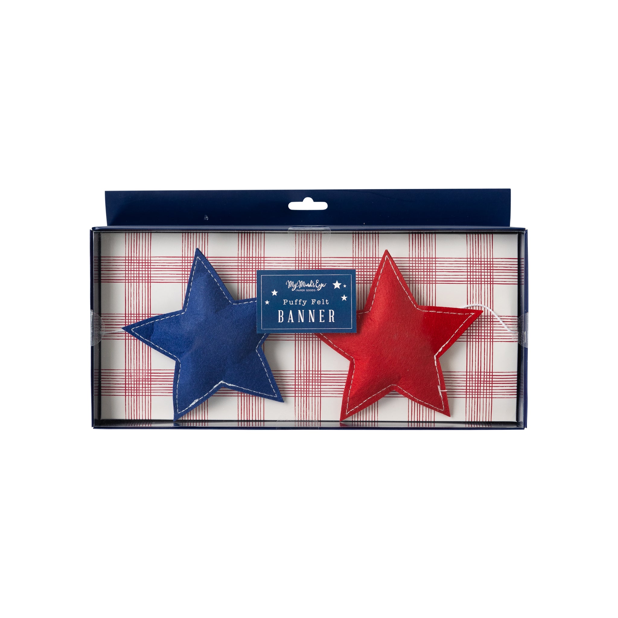 Puffy Star Felt Banner | My Mind's Eye.