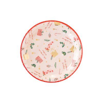 Christmas Wishes Scattered Icons Plate