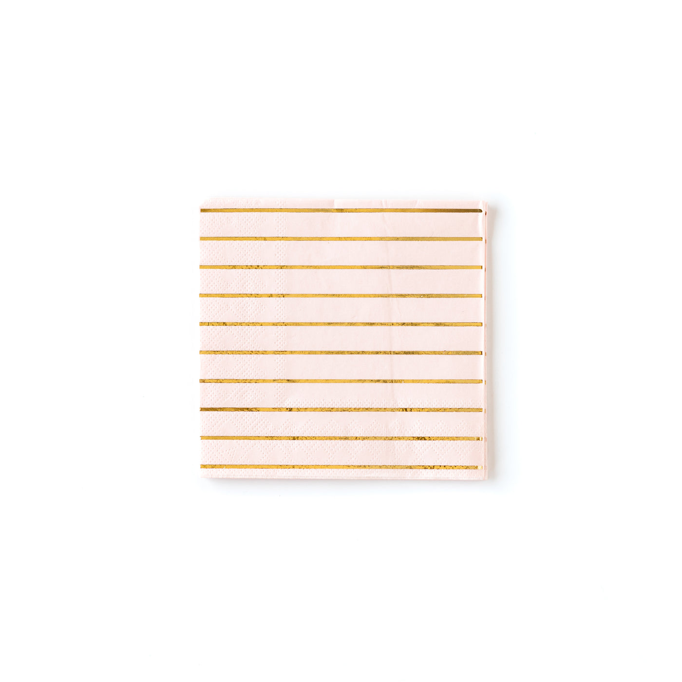 Blush Striped Cocktail Napkins - My Mind's Eye Paper Goods