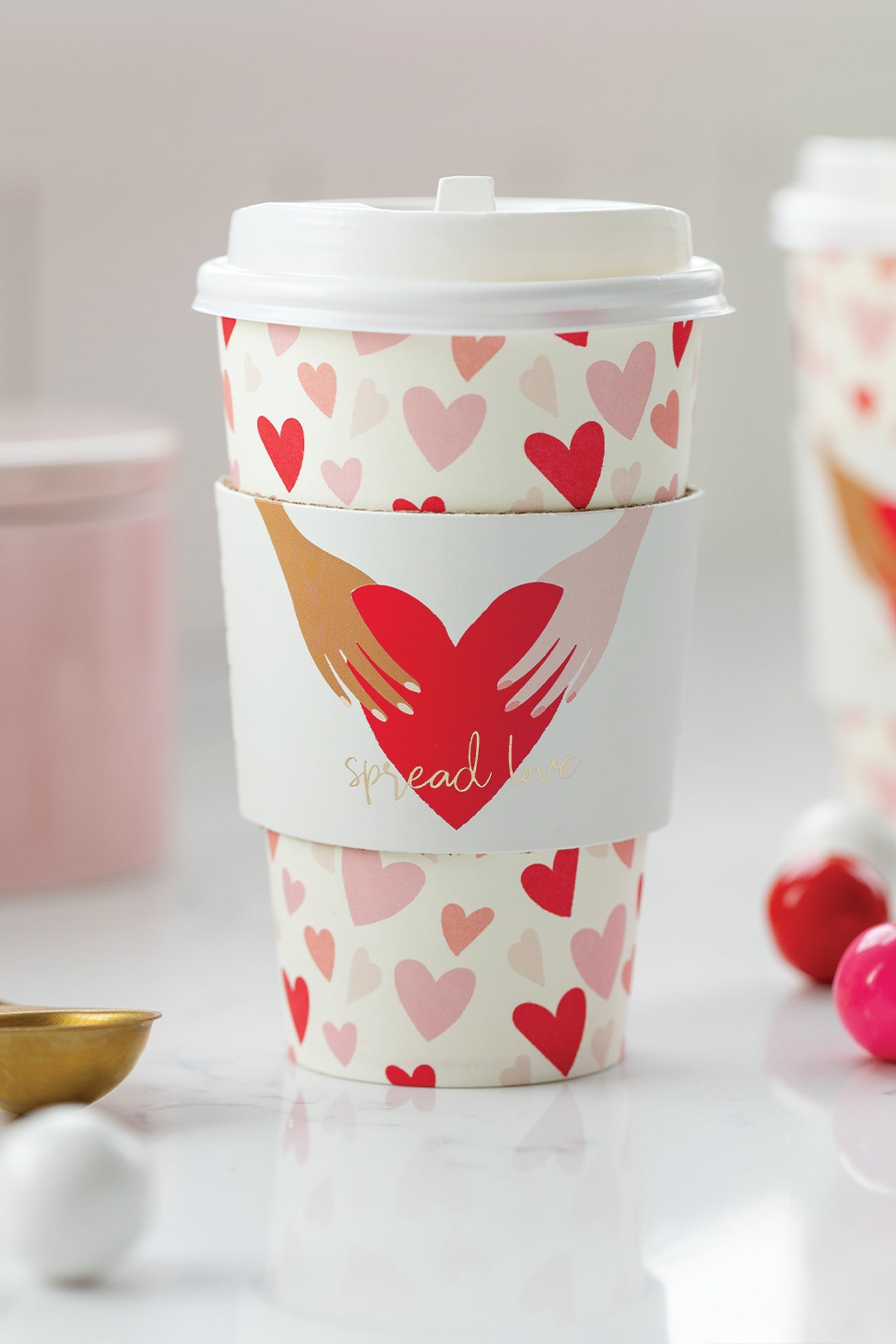 Reindeer Names Paper Coffee Cups 8ct