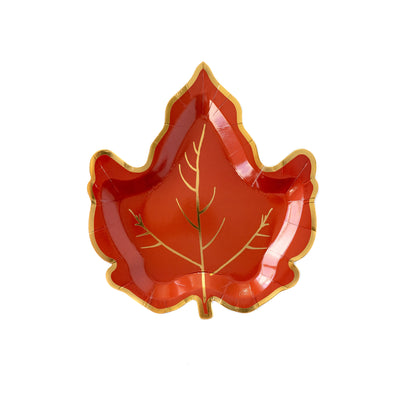 Maple Leaf Shaped 7" Paper Plates