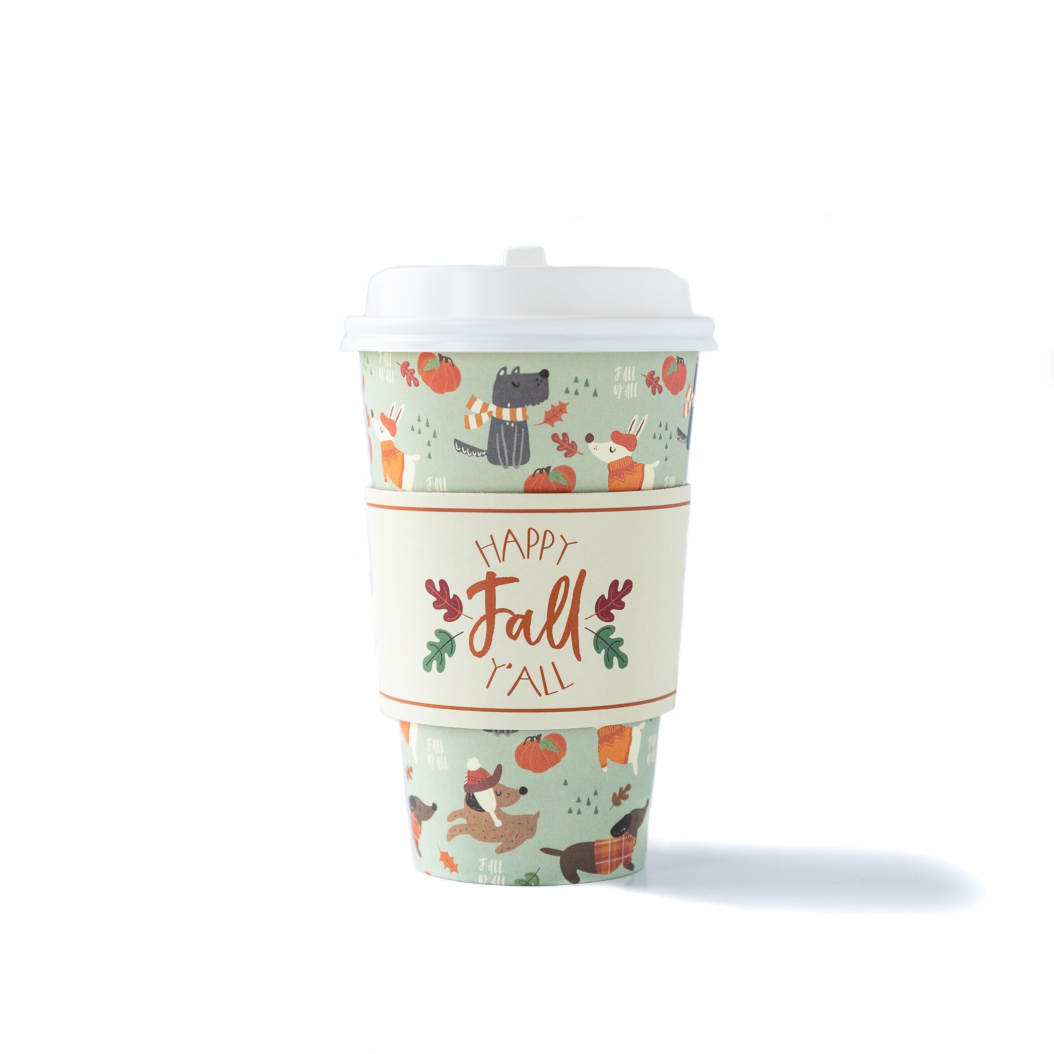 Reindeer Names Paper Coffee Cups 8ct