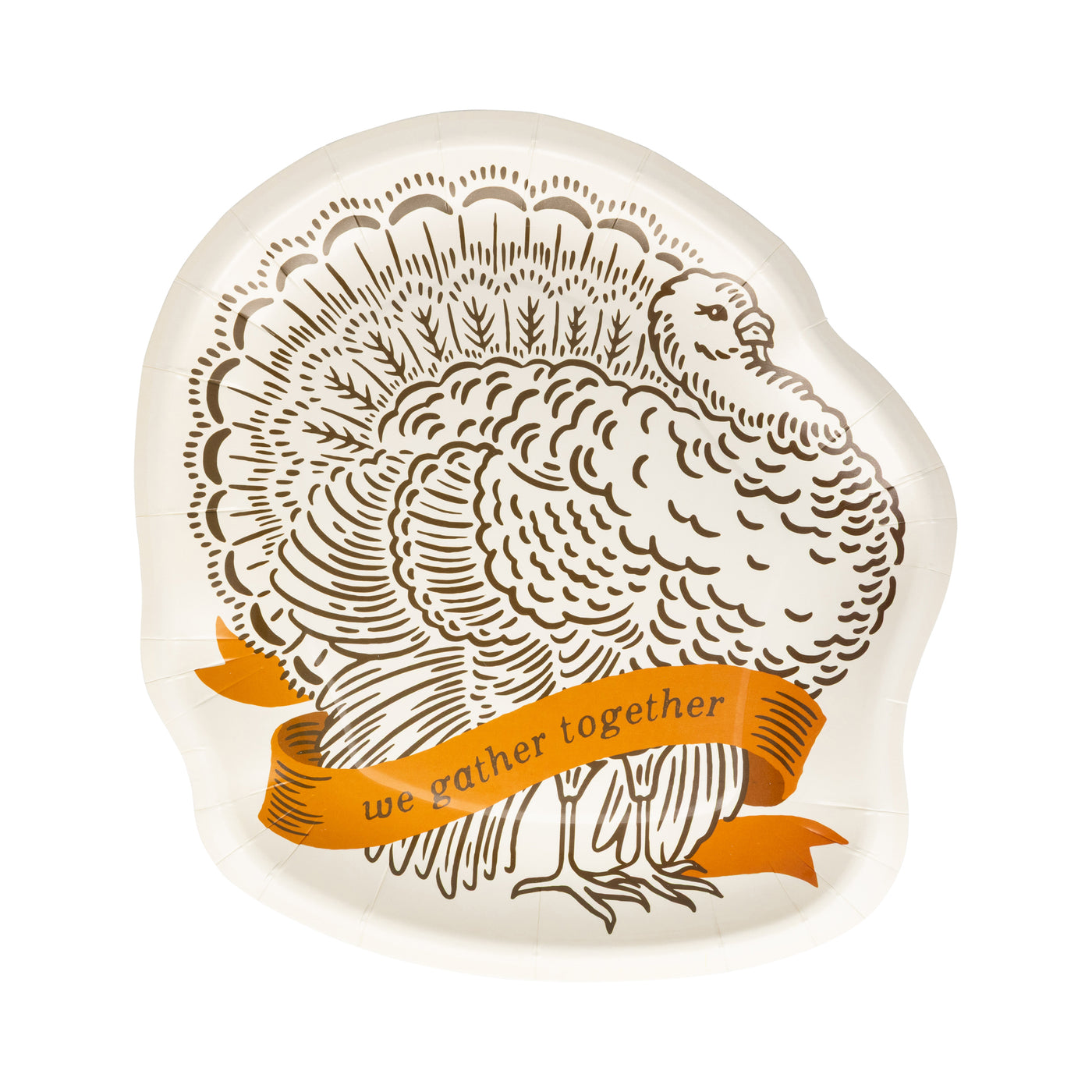 Turkey Shaped Paper Plate