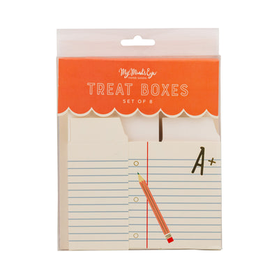Ruled Paper Treat Box - 8 ct