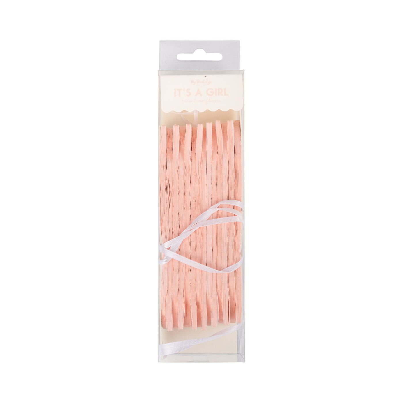Pink Tissue Bunting Banner