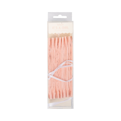 Pink Tissue Bunting Banner