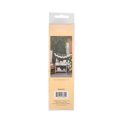 Cream Tissue Bunting Banner