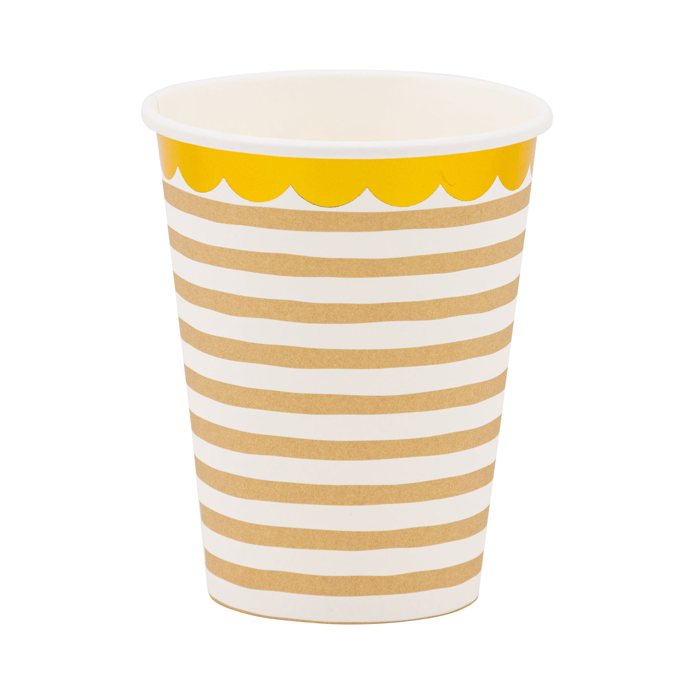 Tan Striped Cup
