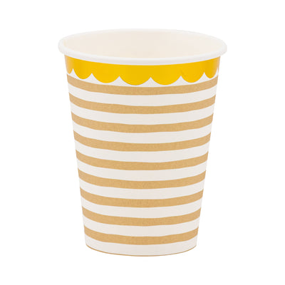 Tan Striped Cup