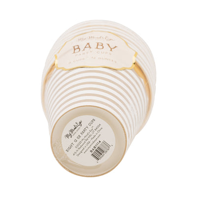 Tan Striped Cup