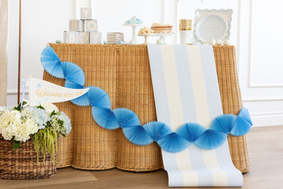 Blue Striped Table Runner