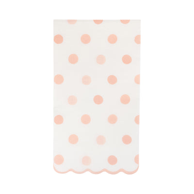 Baby Pink Polka Dot Dinner Napkin