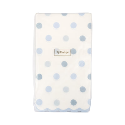 Baby Blue Polka Dot Dinner Napkin