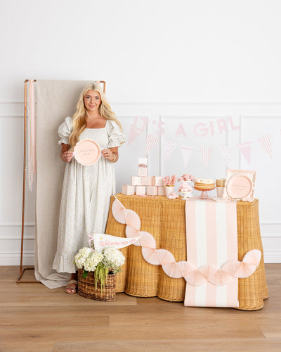 Welcome Baby Pink Plate