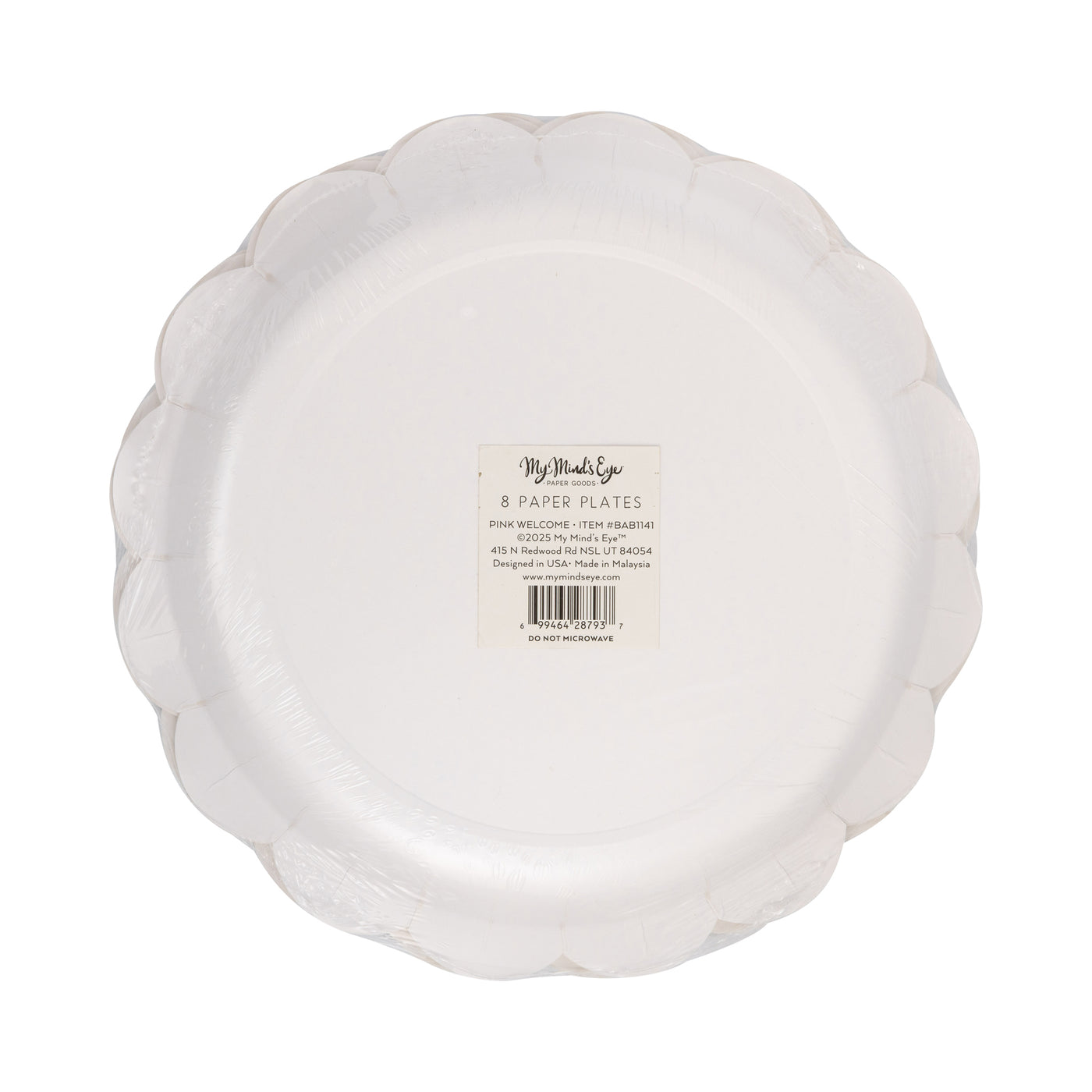 Welcome Baby Pink Plate
