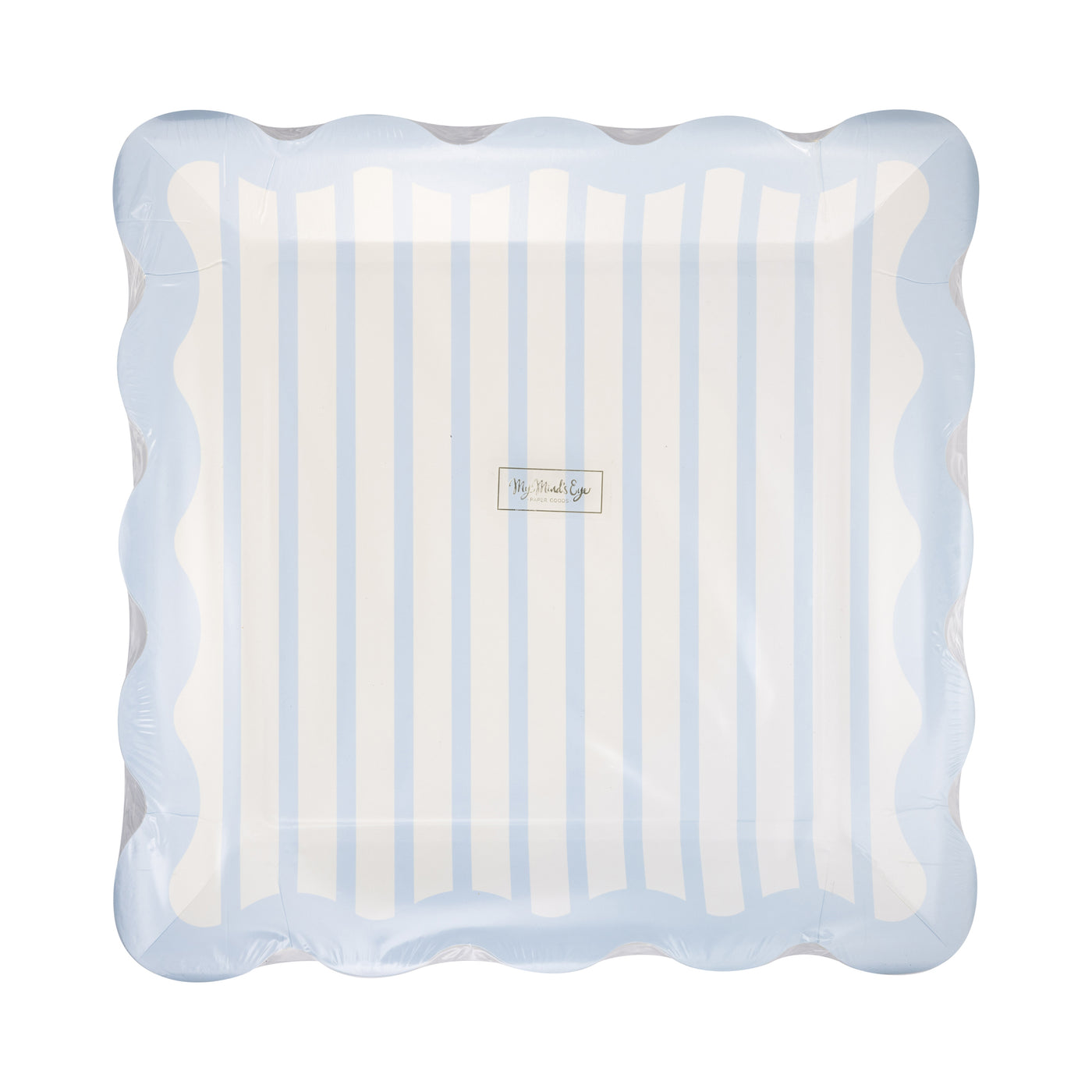 Blue Striped 10" Plate