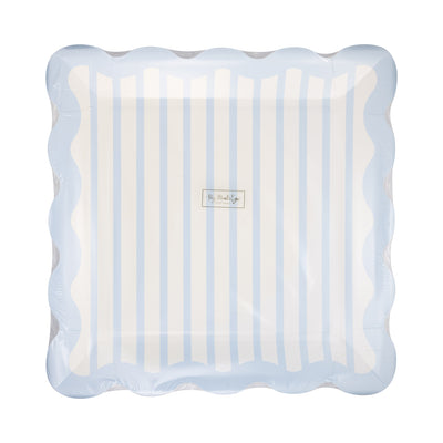 Blue Striped 10" Plate