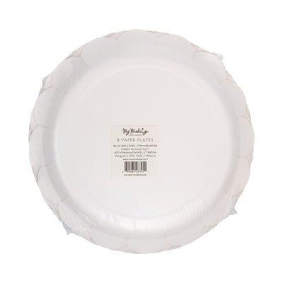 Welcome Baby Blue Plate