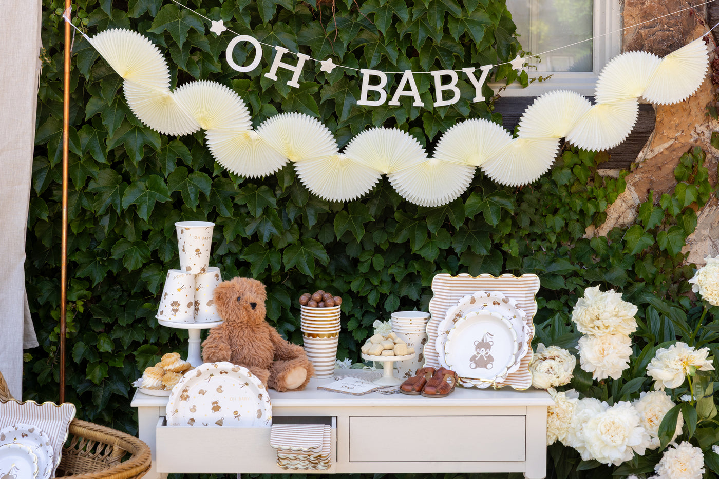 Teddy Bear Baby Dessert Plate