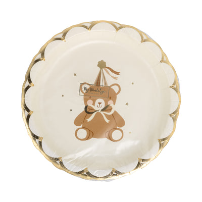 Teddy Bear Baby Dessert Plate