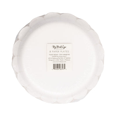 Teddy Bear Baby Dessert Plate