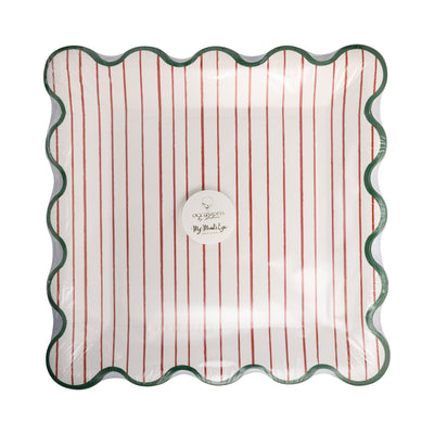 Occasions Mrs Claus Bakery Striped Plate