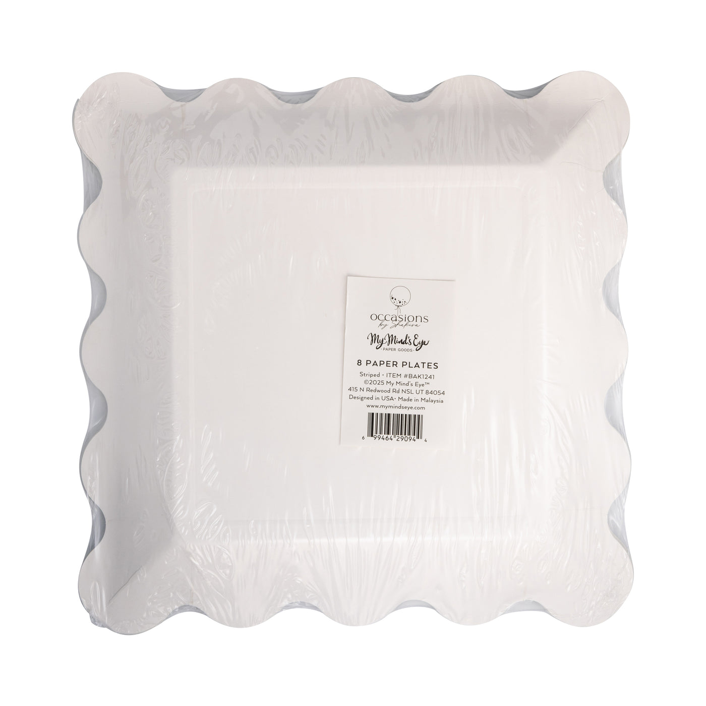 Occasions Mrs Claus Bakery Striped Plate