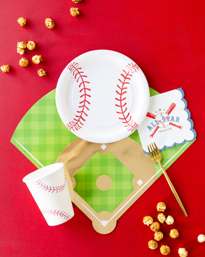 Baseball Paper Plate