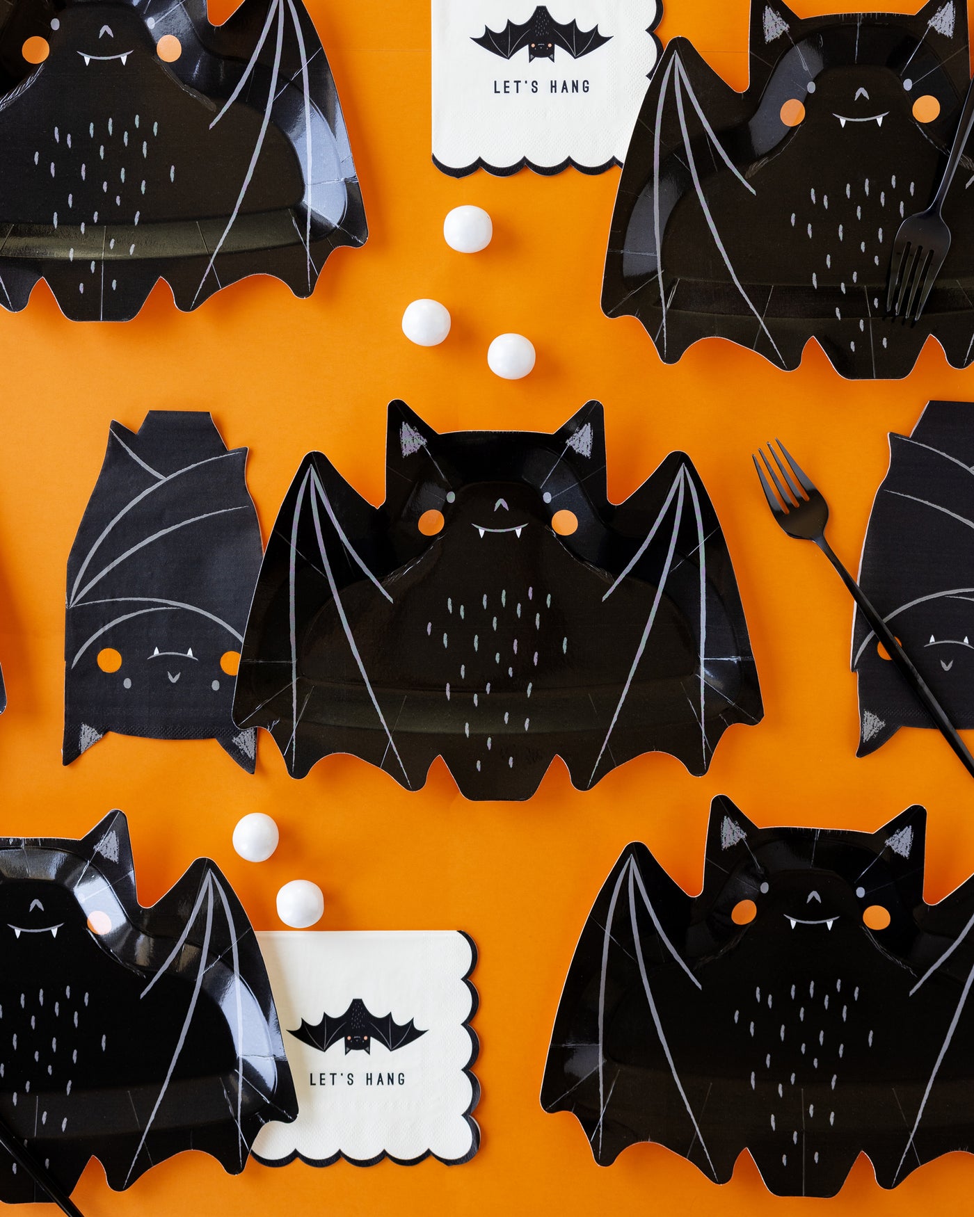 Freakin' Bats Hanging Bat Shaped Paper Dinner Napkin