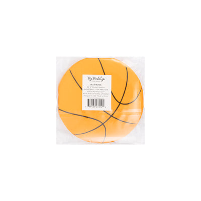 Basketball Shaped Paper Cocktail Napkin