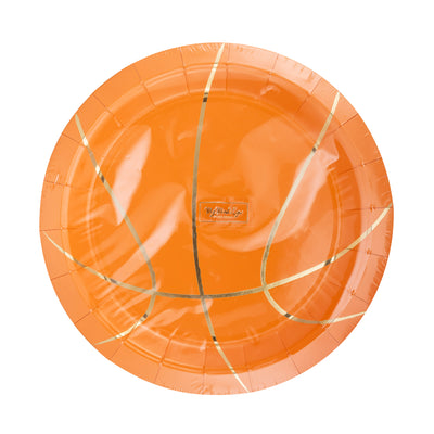 Basketball 9" Paper Plate