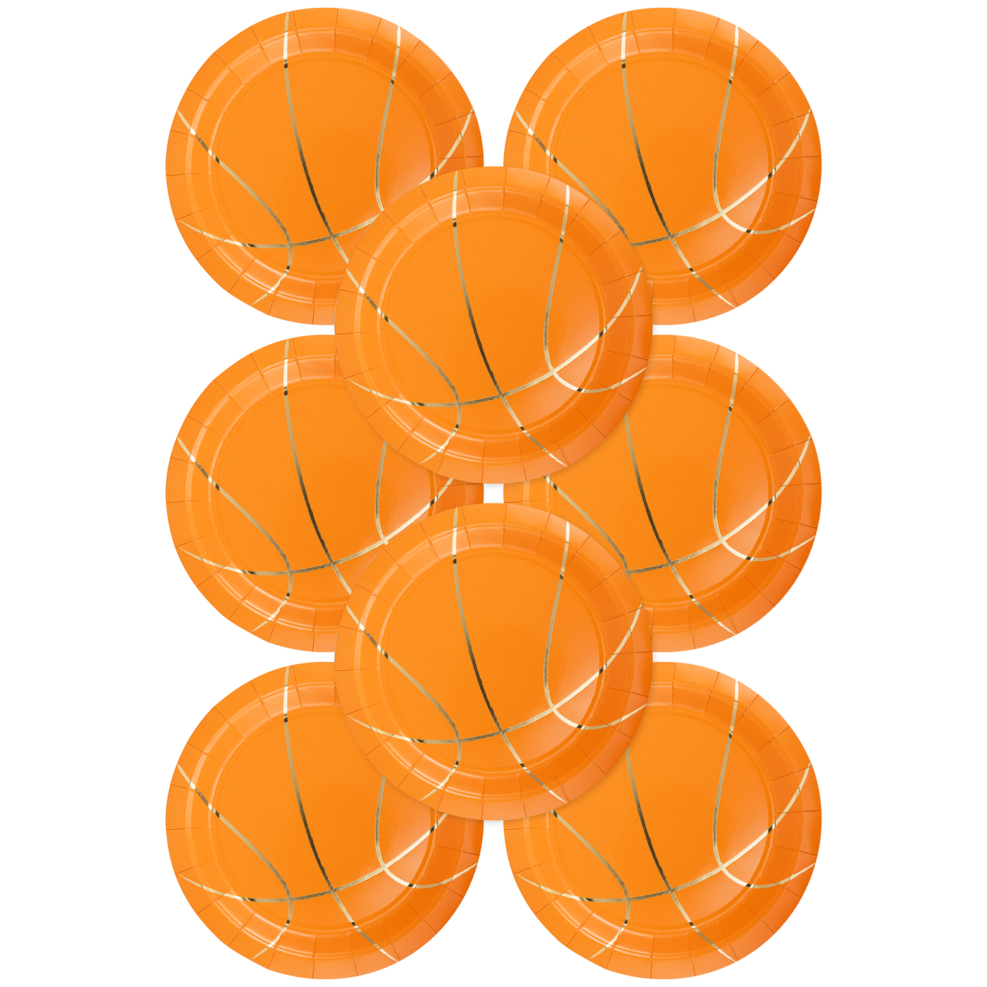 Basketball 9" Paper Plate