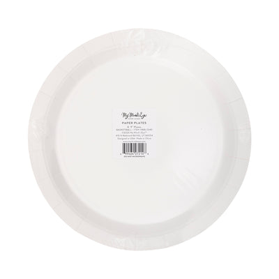 Basketball 9" Paper Plate