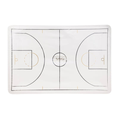 Basketball Court Shaped Paper Plate