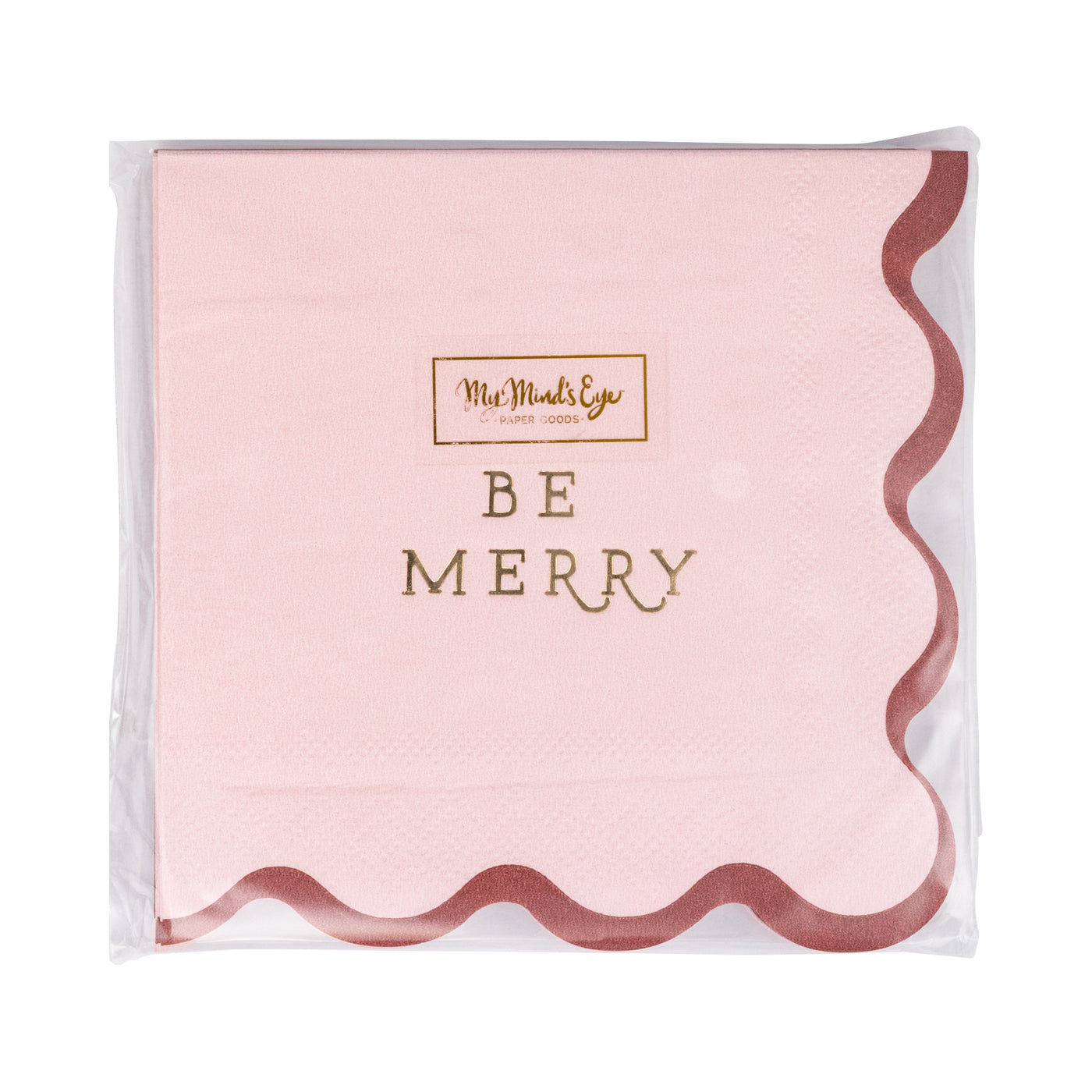 Be Merry Cocktail Napkin Set
