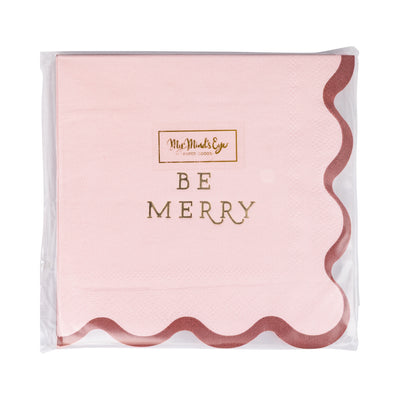 Be Merry Cocktail Napkin Set