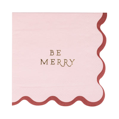 Be Merry Cocktail Napkin Set