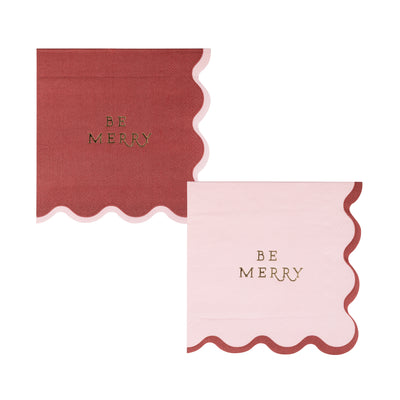 Be Merry Cocktail Napkin Set