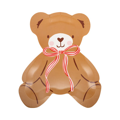 ワンダーデコール2013 YEAR PLATE (TEDDY BEAR) Occasions Beary Loved Teddy Bear Shaped Plate Set.