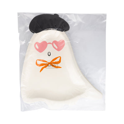 Boo La La Ghost Shaped Paper Plate