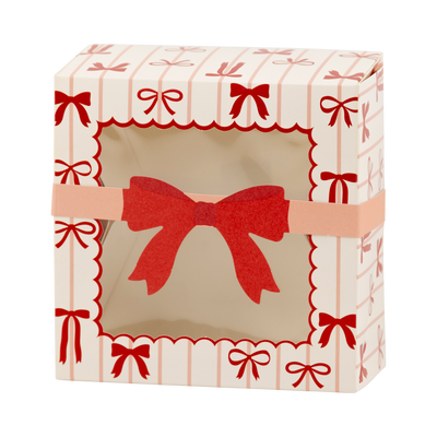 Red and Pink Bows Cookie Box