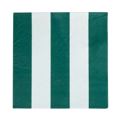 Red and Pink Green and Mint Striped Cocktail Napkin Set