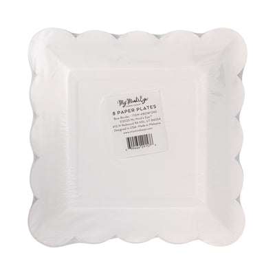 Red Bow Border Plate