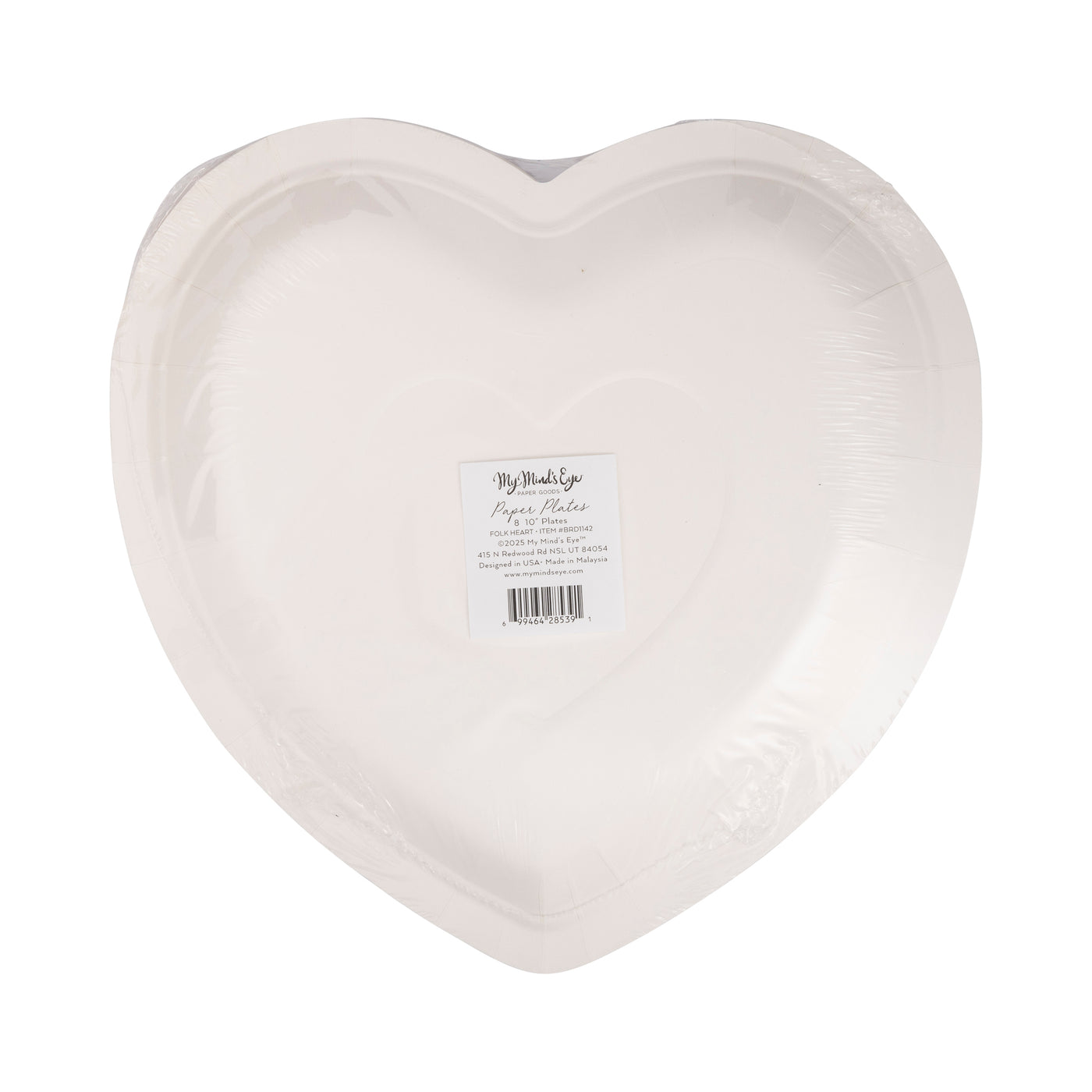 Folk Heart Shaped Plate