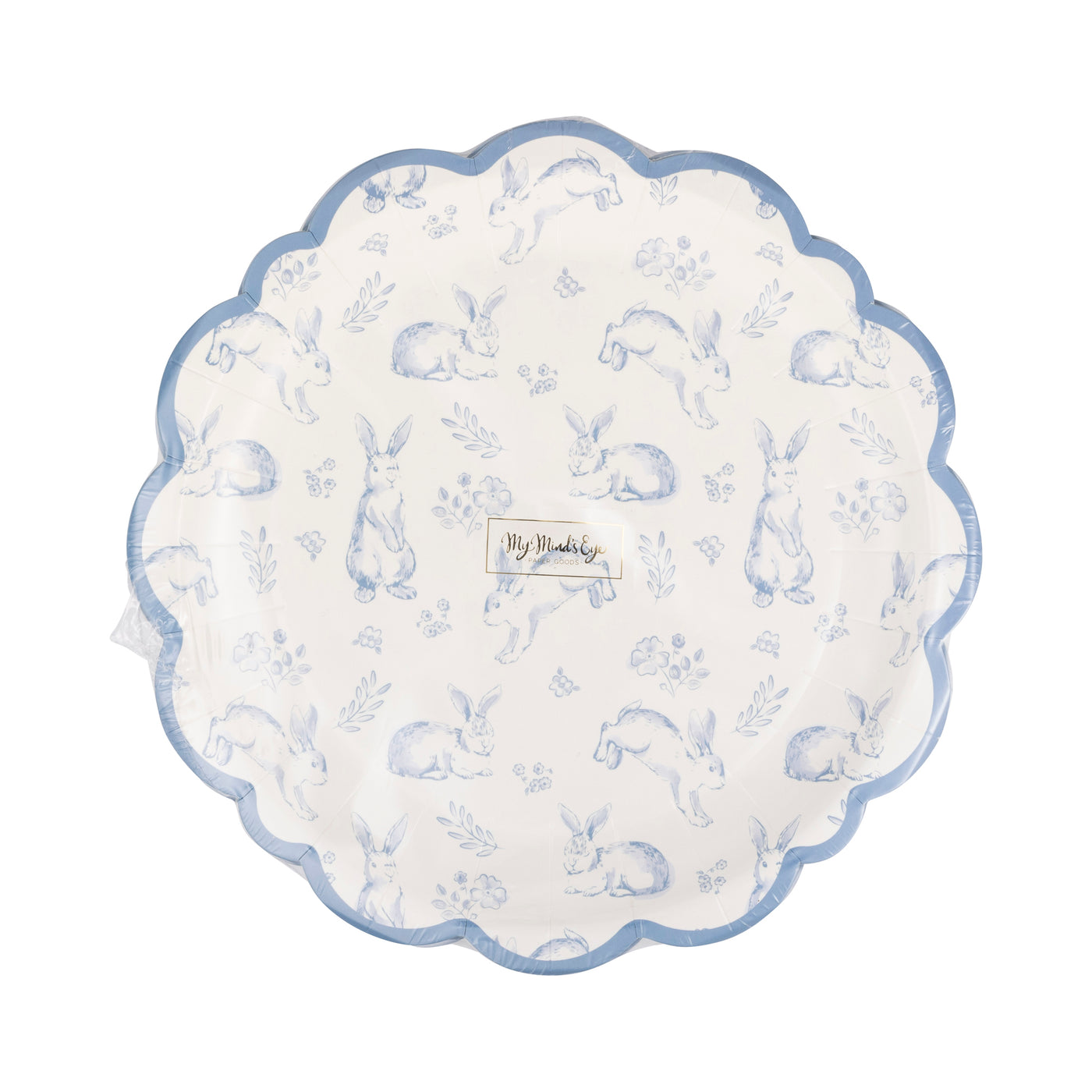 8" Bunny Toile Plates