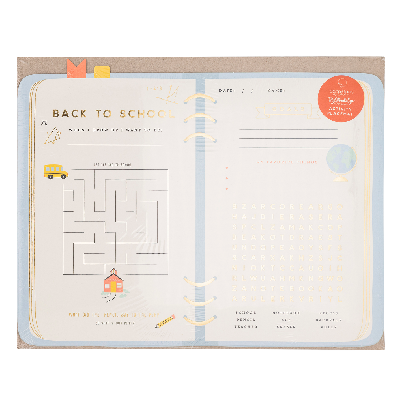 Occasions By Shakira - Planner Placemat