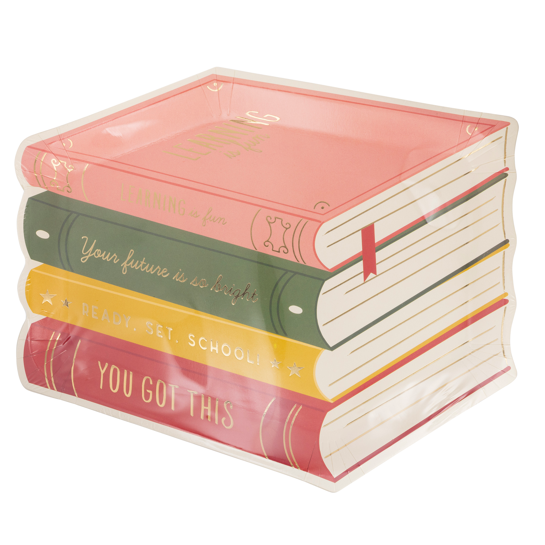 Stack of Books Paper Plate| My Mind’s Eye.