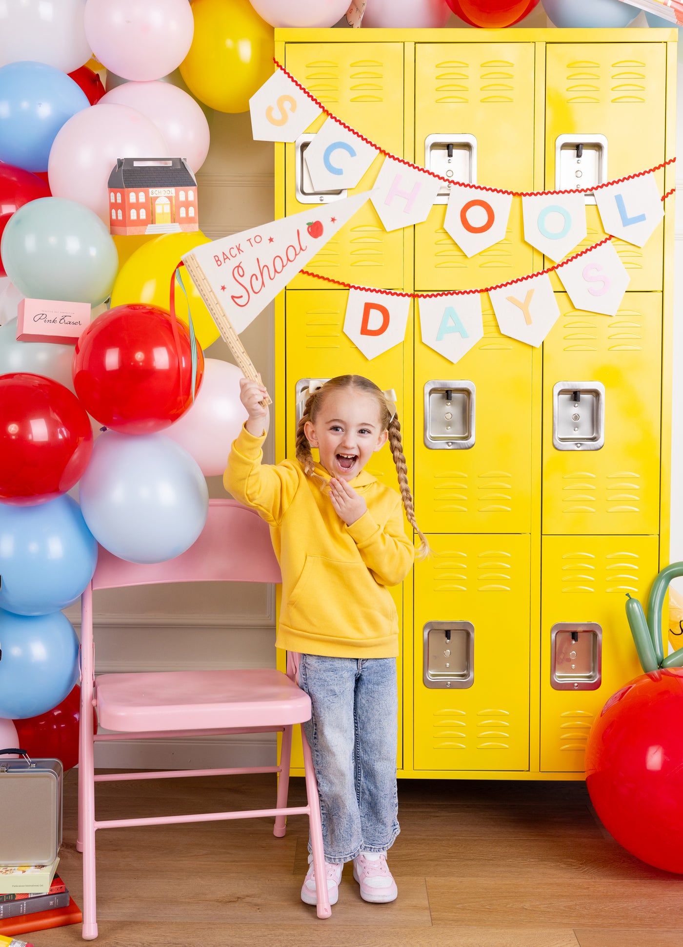 School Days Felt Banner